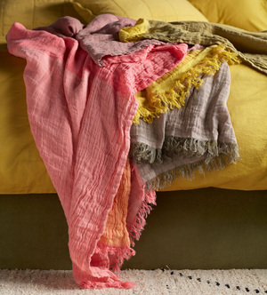 Nora Cotton Linen Throw