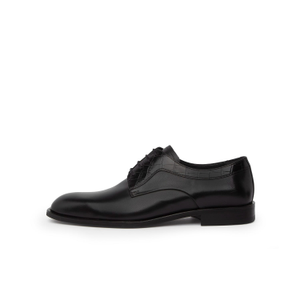Vitis Antique Black Leather Men's Derby Shoe (8 UK)