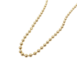 Gold Plated Ball Chain Choker Layering Necklace