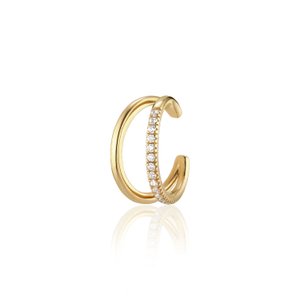 Grace Double Earcuff With Sparkling Zirconia