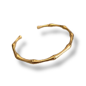 The Bamboo Handmade Bangle Indian Gold Tarnish Free
