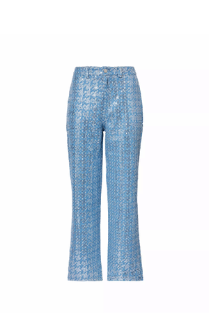 Bambi Sequin Embellished Denim Trousers (M)
