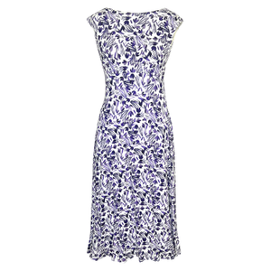 Luna Midi Dress With Pockets In Indigo Ink Blue (XL/XXL)