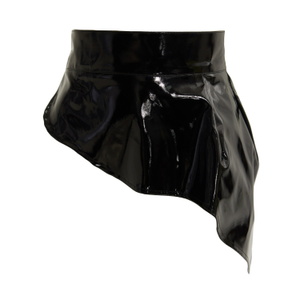 Lacquered Asymmetric Basque Belt Black (L)