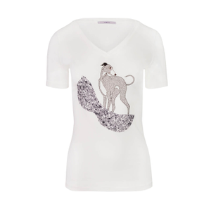 Short Sleeve V-Neck T-Shirt - Greyhound (M)