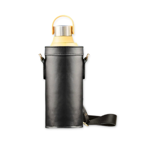 Leather Water Bottle Holder With Strap