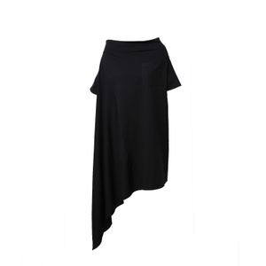 Loose Asymmetrical Dress In Black (XS/S)