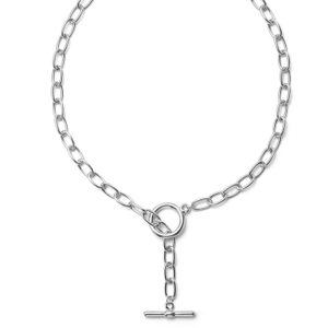 Bold Round Cain T-Bar Necklace Mmrz (M)
