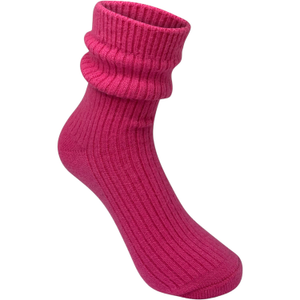 Cashmere Cloud Sock - Hot Pink (one size)