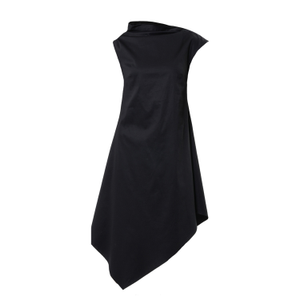 Elegant Asymmetrical Dress In Black (S)