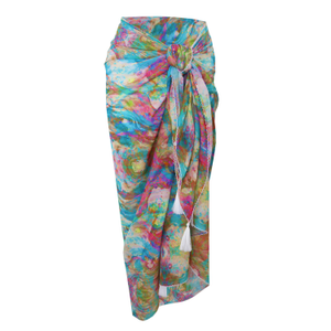 Liquid Rainbow Cotton Sarong (one size)