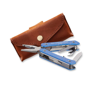 Fishing Tool With Leather Holder - Tan