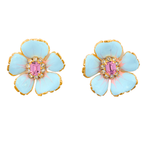 The Pink Reef Small Baby Blue Floral