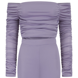 Vinca Off Shoulder Top In Lavender (S)