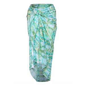 Aqua Pebbles Cotton Sarong (one size)