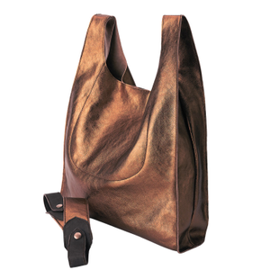 Bronze Leather Shoulder Bag T-Shirt