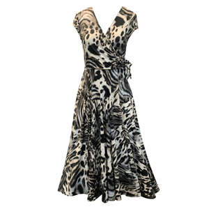 Joanie Animal Print Midi Dress (XXXL)