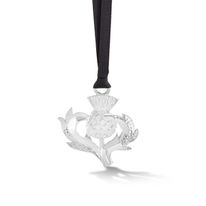 Thistle Christmas Decoration Silver