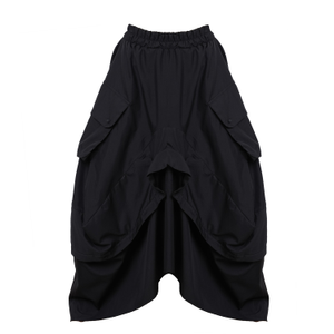 Asymmetrical Black Maxi Skirt (XXL)