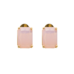 Rose Pink Opal Ear Studs (one size)