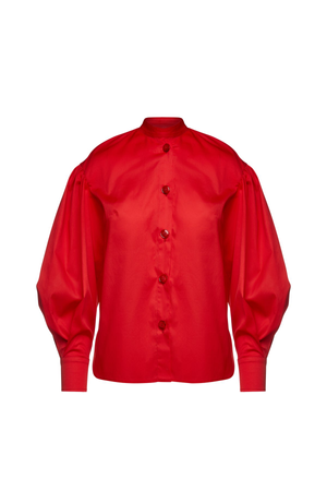 Red Shirt With Bishop Sleeves (M)