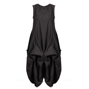 Sleeveless Loose Dress In Black (S)