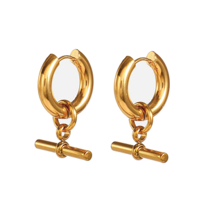 Chunky Thick Gold Hoops (one size)