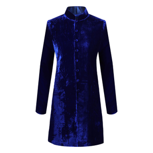 Royal Blue Velvet Grace Jacket (L)