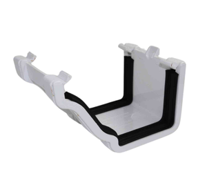 Aquaflow White Ogee Guttering Union Bracket - 135mm