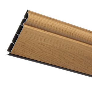 Eurocell uPVC Skirting Board - English Oak, 5m x 150mm (Ogee)