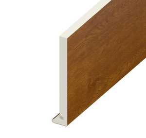 Eurocell uPVC Fascia Board – Golden Oak, 5m x 250mm (Standard)