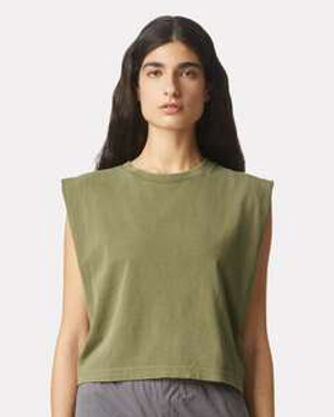 American Apparel 307GD Heavyweight Cotton Women's Garment Dyed Muscle Tank