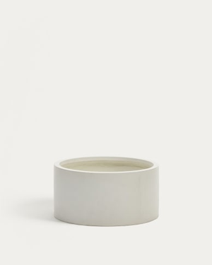 Aiguablava plant pot in white cement, Ø 62 cm