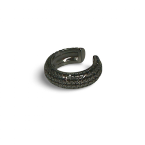 Black Crystal Ear Cuff (one size)