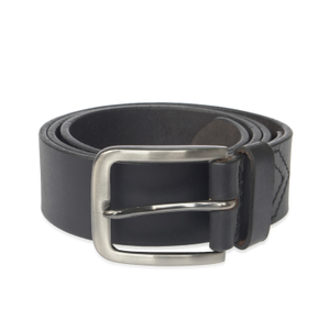 Handmade Black Leather Belt (L)