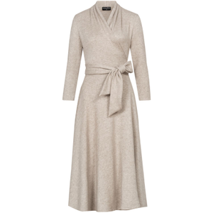 Creme Knitted Wrap Dress (XXL)