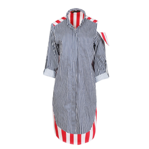 Titi Tunic  - Blue And Red Stripes (L)