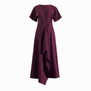 Baxter Plum Wrap Dress (XL)