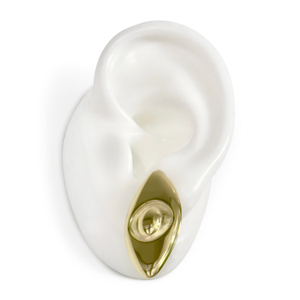 Athena Evil Eye Stud Earrings Yellow Gold (one size)