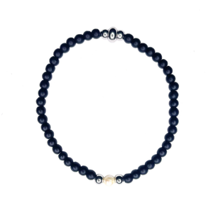 Onyx Pearl Bracelet (7")