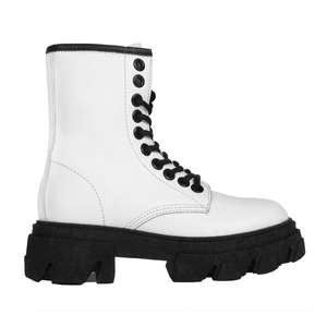 Combat White Boots (5 UK)
