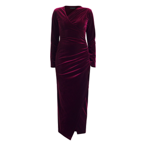 Zima Plum Velvet Dress (M)