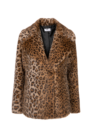 Lena Leopard Faux Fur Jacket (XL)