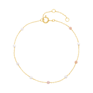14Kt Gold Ombre Pearl Bracelet