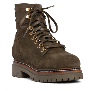 Ronnie Khaki Suede Comfortable Work Hiking Snow Bootie (4 UK)
