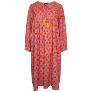 Tara Pink Floral Midi Dress (XL)