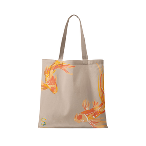 Balance Of Koi Tote Bag - Cream
