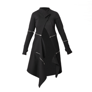 Black Extravagant Long Coat (L)