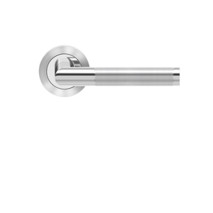 Rio Round Rose Lever Polished & Satin Stainless Steel