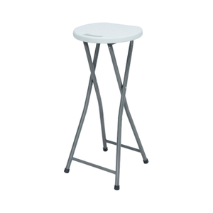 Taburete Plegable Alto Blanco 30x76cm Thinia Home